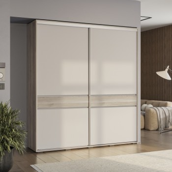 Шкаф-купе "Крафт-10" Дуб смоки/Кашемир (BTS)